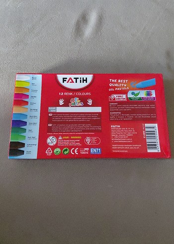  Beden Fatih 12 Renk Pastel Boya Seti