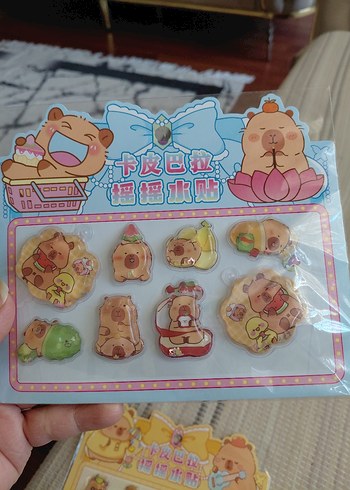 sulu simli sticker seti - Görsel 3