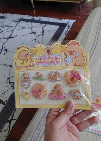 sulu simli sticker seti - Görsel 2