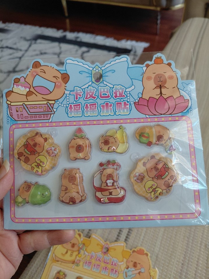 sulu simli sticker seti - Görsel 3