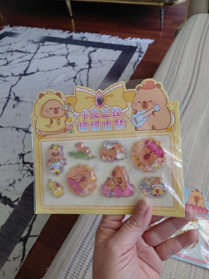 sulu simli sticker seti - Görsel 2