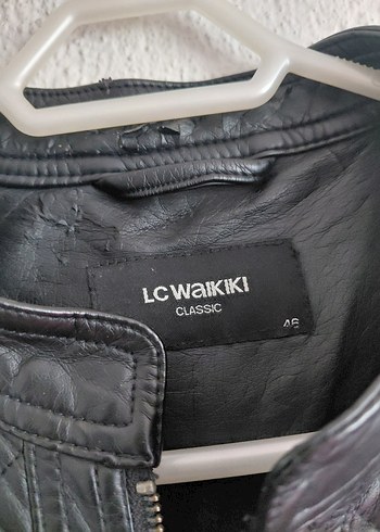 Siyah Kadın Deri Biker Ceket - Görsel 4