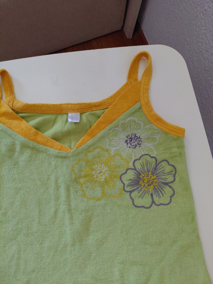 Yeşil Desenli plaj elbisesi - Görsel 2