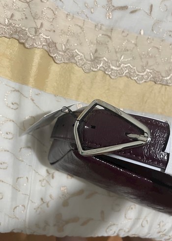 Zara Bordo Deri Kadın Omuz Çantası