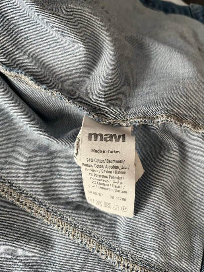 Gri Kapüşonlu Denim kot Ceket hırka - Görsel 4