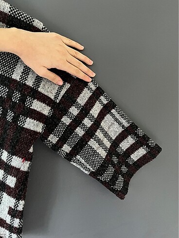 kareli hırka - Görsel 6