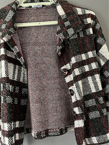 kareli hırka - Görsel 2