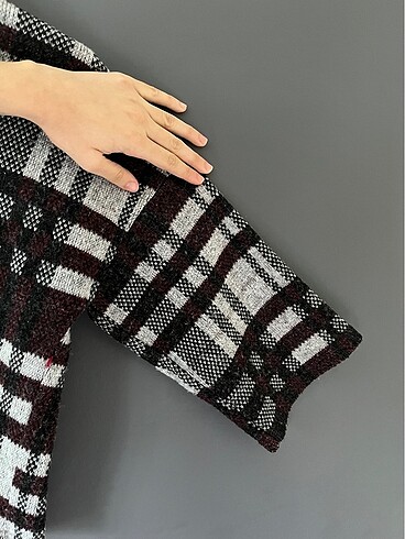 kareli hırka - Görsel 7