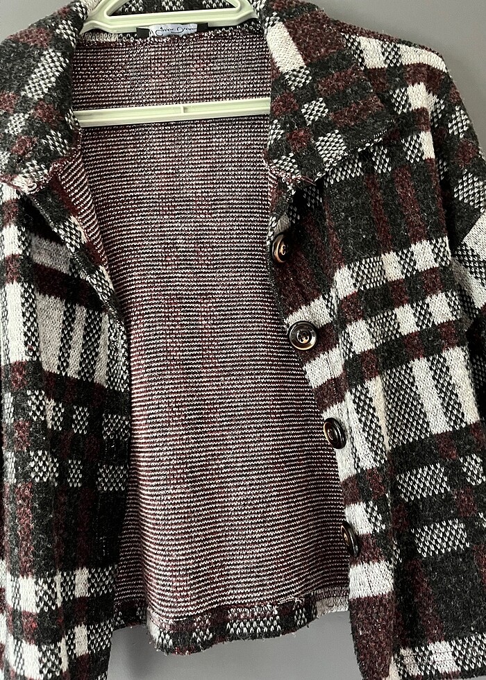 kareli hırka - Görsel 2