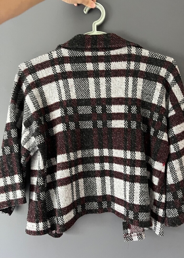 kareli hırka - Görsel 5