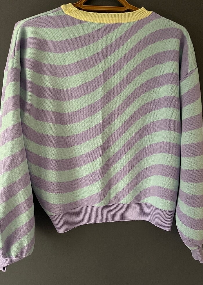 mavi lila kazak - Görsel 2