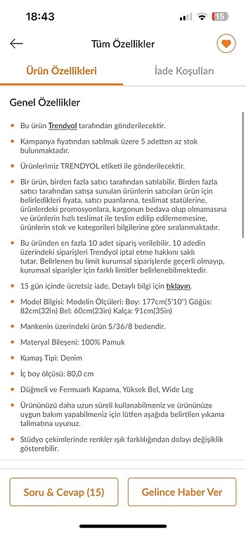 çizgili jean - Görsel 5