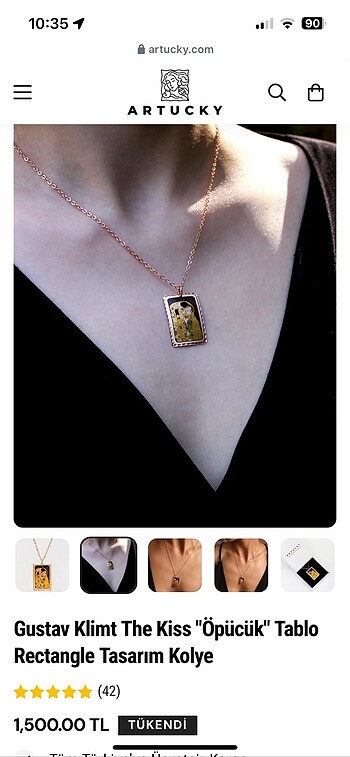 Accessorize artucky the kiss kolye