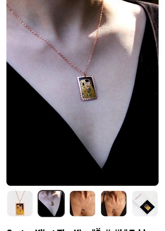 artucky the kiss kolye - Görsel 2