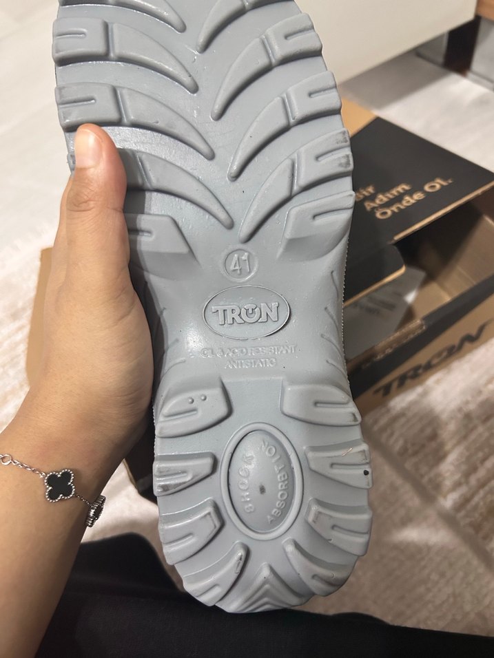 Siyah Gri Bağcıklı Erkek Outdoor Ayakkabı - Görsel 4