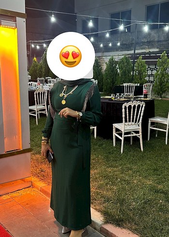 Yeşil Uzun Kadın Elbise