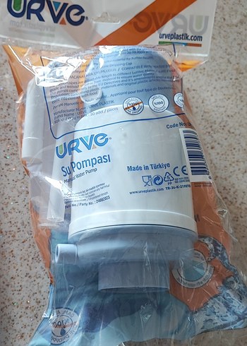 Beden Mavi Manuel Su Pompası Non-Dripping Kapaklı