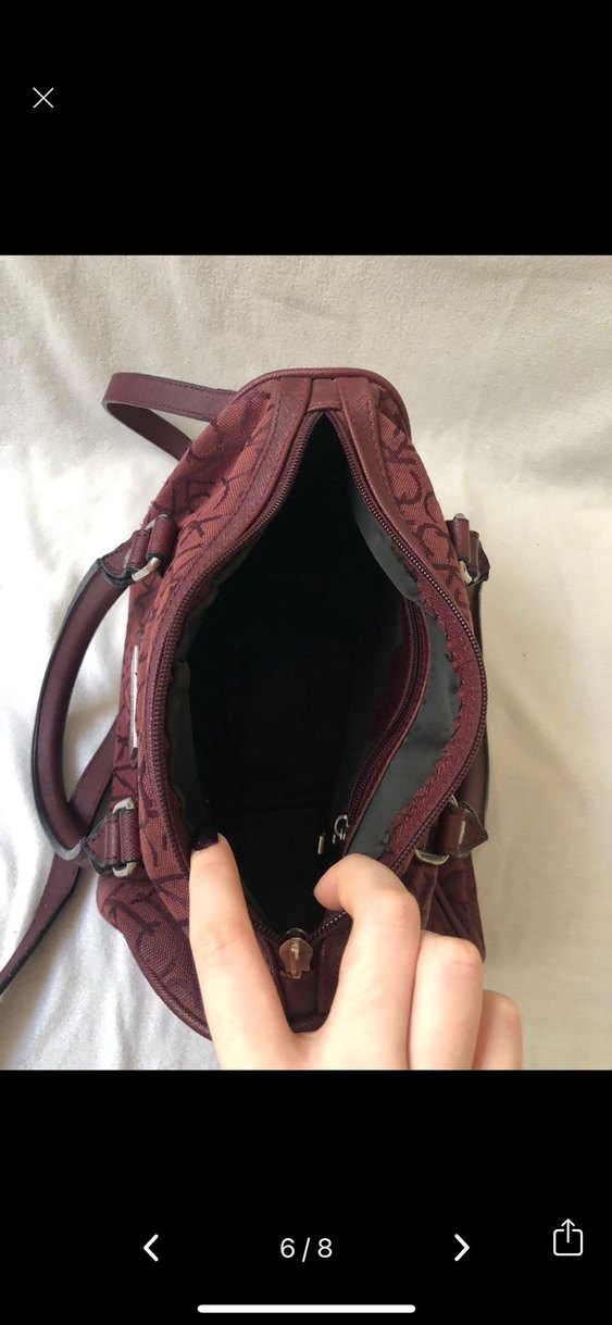 Bordo Calvin Klein Kadın Çanta - Görsel 4