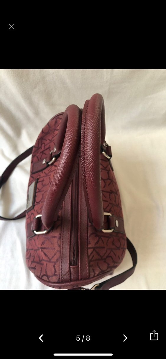 Bordo Calvin Klein Kadın Çanta - Görsel 3