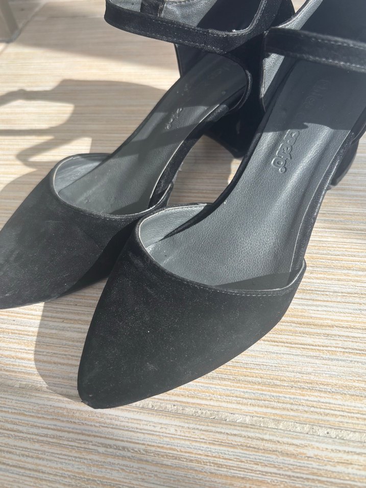 Siyah Tokalı Kadın Topuklu Ayakkabı - Görsel 2