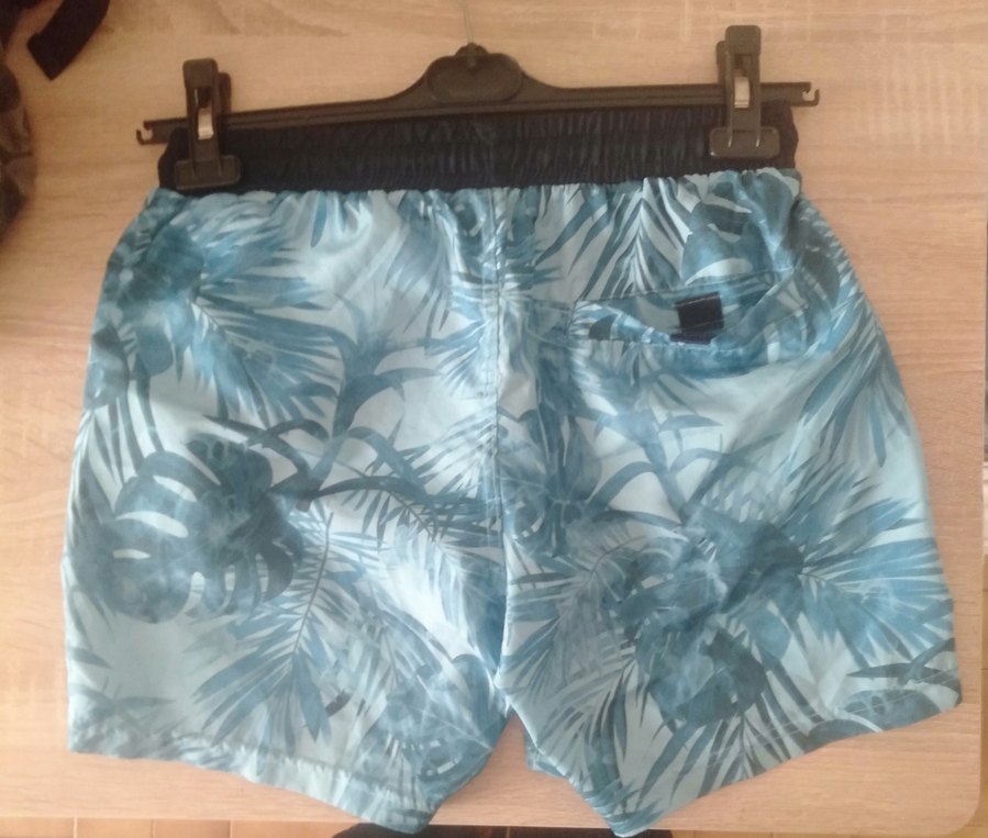 Mavi Desenli Erkek Kısa Boy Deniz Şortu - Görsel 2