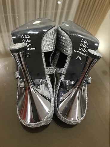 36 Beden gri Renk Stiletto