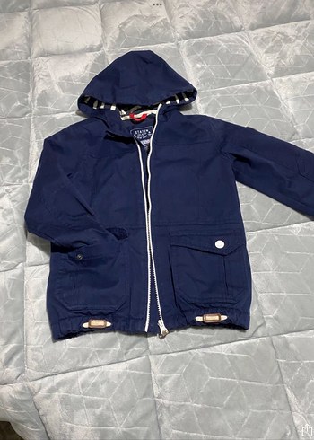 LC Waikiki Erkek Çocuk Lacivert Kapüşonlu Fermuarlı Ceket