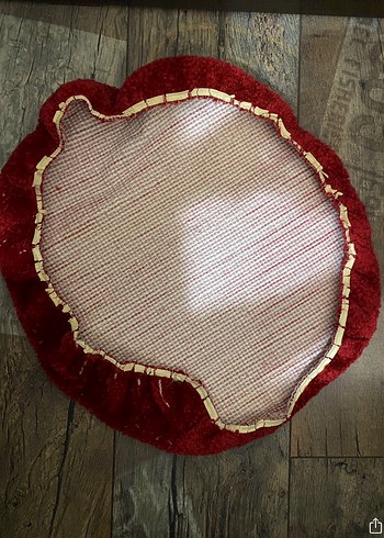 Kırmızı Beyaz Şeritli Banyo Paspası Seti - Görsel 4