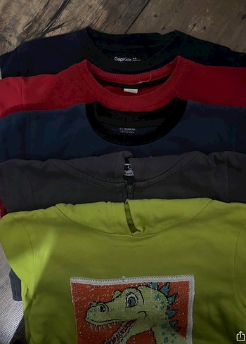 Çocuk Çok Renkli Sweatshirtler - Görsel 3