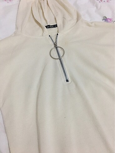 Ekru/Krem sweat tunik