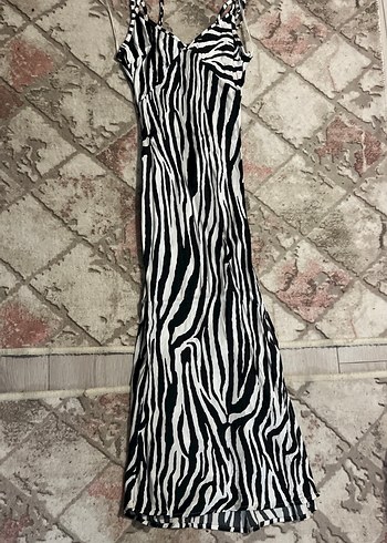 saten yazlık elbise uzun - Görsel 6