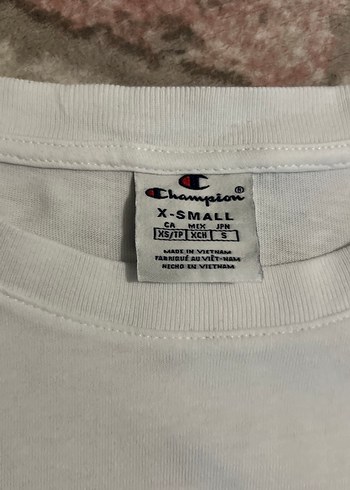 Champion Beyaz Kısa Kollu Basic Tişört şanpiyon marka - Görsel 4
