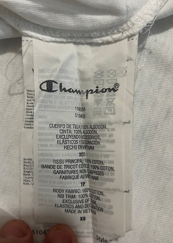 Champion Beyaz Kısa Kollu Basic Tişört şanpiyon marka - Görsel 5