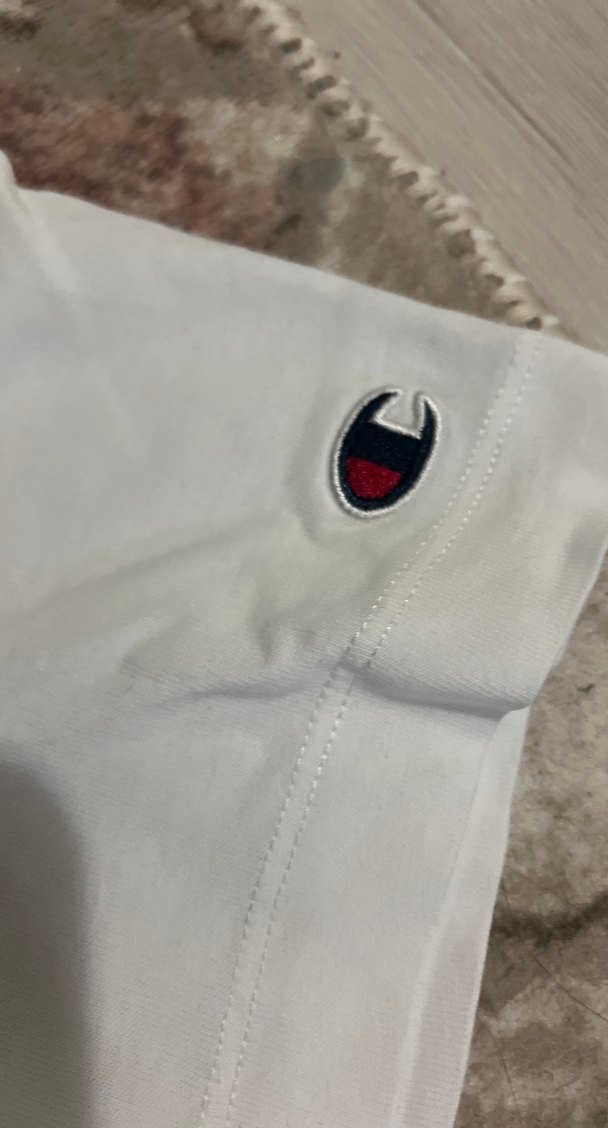 Champion Beyaz Kısa Kollu Basic Tişört şanpiyon marka - Görsel 3