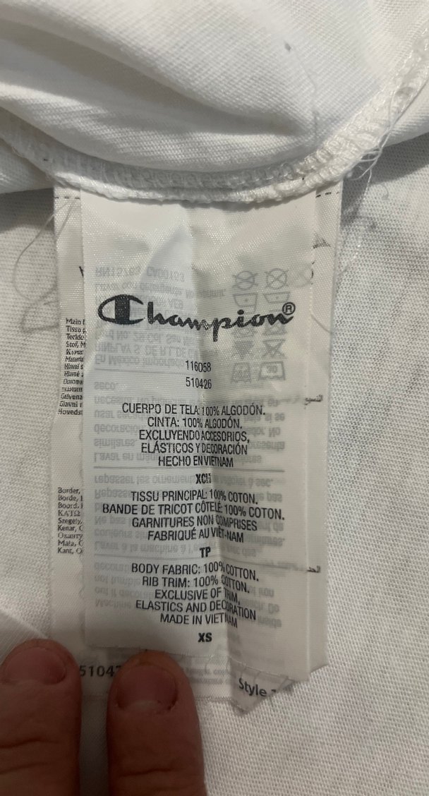 Champion Beyaz Kısa Kollu Basic Tişört şanpiyon marka - Görsel 5