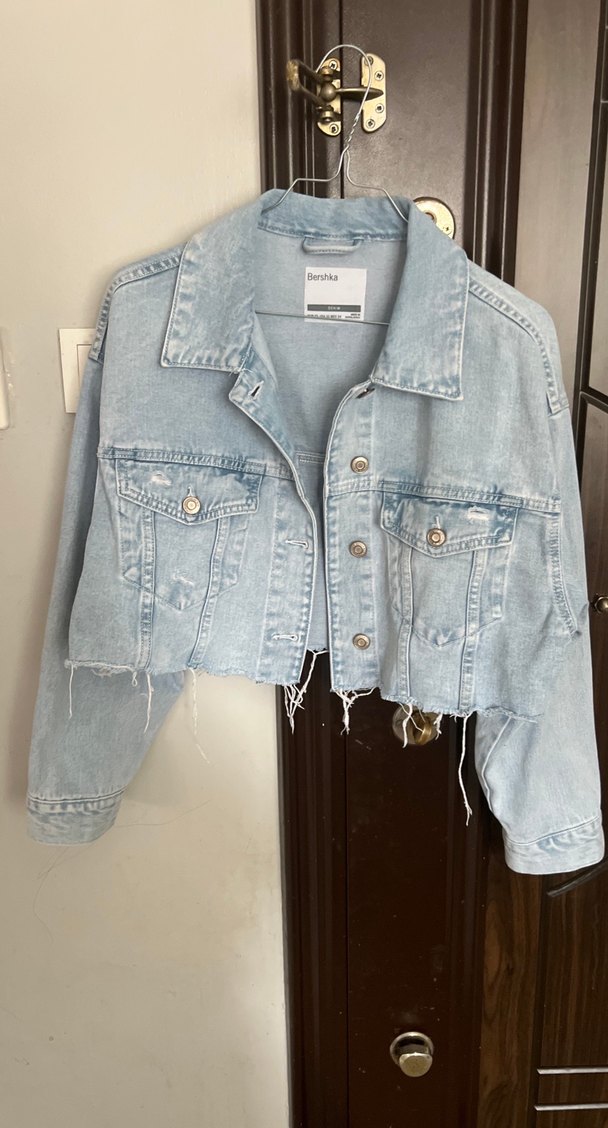 Kadın Mavi Denim Düğmeli Ceket - Görsel 2