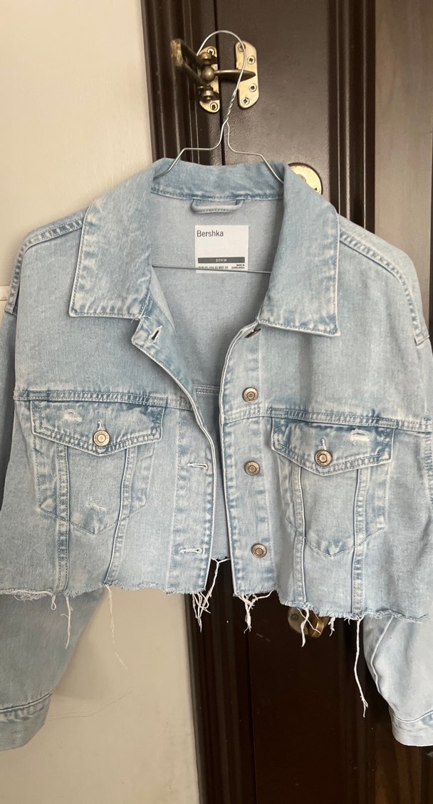 Kadın Mavi Denim Düğmeli Ceket - Görsel 3