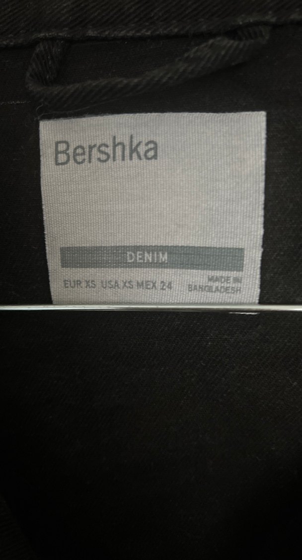 Kadın Siyah Kot Ceket, Düğmeli, İnce Kesim - Görsel 5