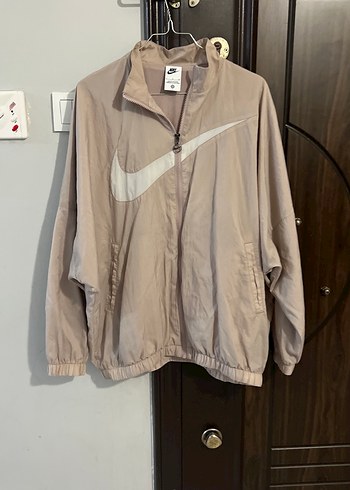 Nike Bej Rahat Kesim bayan yağmurluk orjinal - Görsel 2