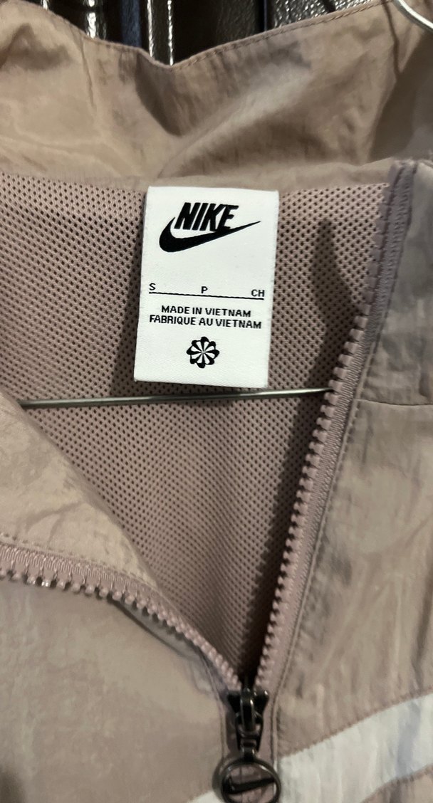 Nike Bej Rahat Kesim bayan yağmurluk orjinal - Görsel 5