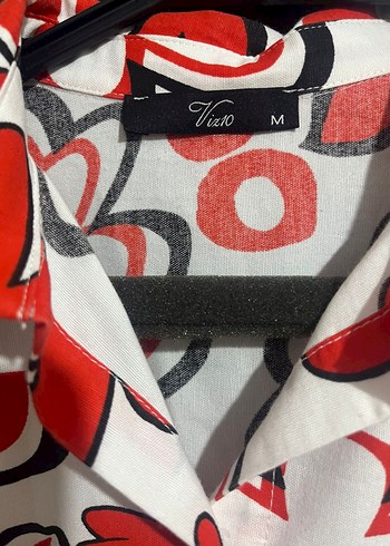 Kırmızı Çiçek Desenli Uzun Bohem Elbise - Görsel 3