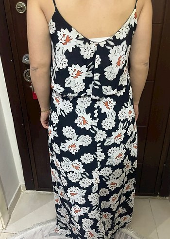 Çiçek Desenli Uzun Bohem Elbise - Görsel 2