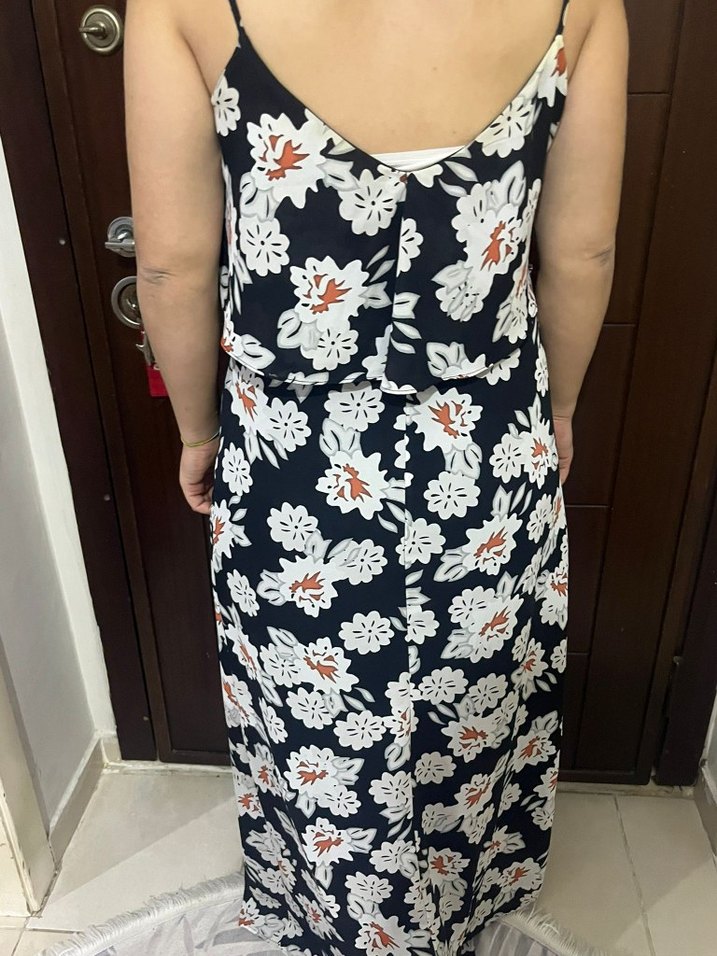 Çiçek Desenli Uzun Bohem Elbise - Görsel 2