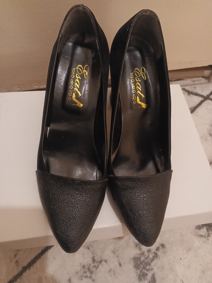 Siyah Kadın Topuklu Ayakkabı - Görsel 5