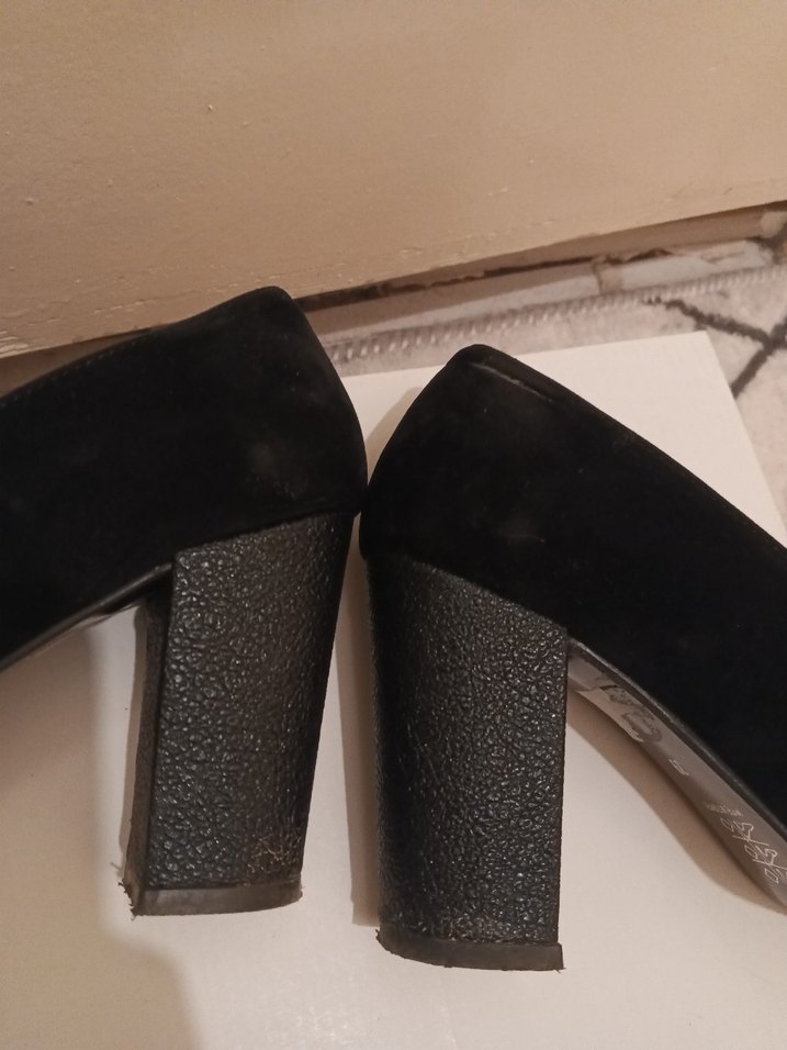 Siyah Kadın Topuklu Ayakkabı - Görsel 4