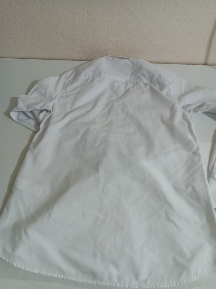 Erkek Beyaz Pamuklu Uzun Kollu Gömlek - Görsel 3