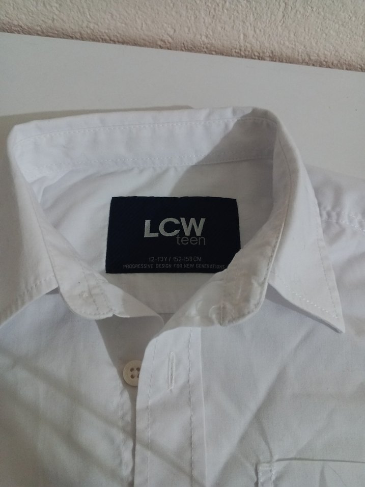 Erkek Beyaz Pamuklu Uzun Kollu Gömlek - Görsel 2