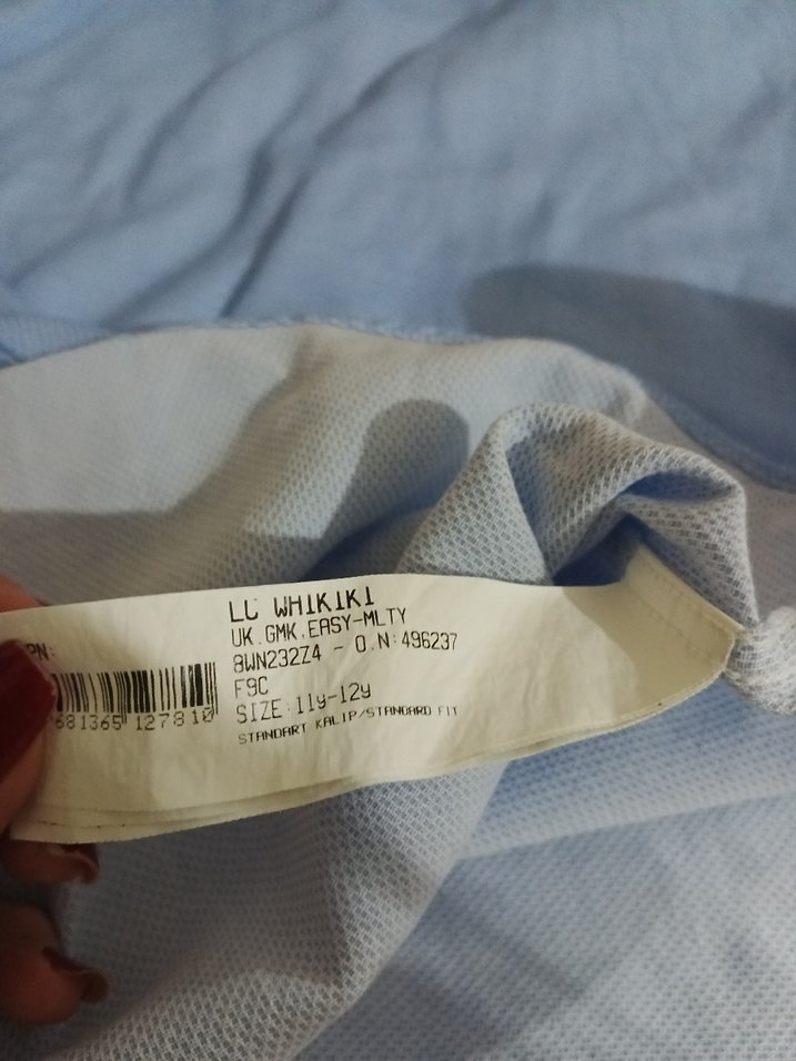 Erkek Mavi Keten Gömlek Uzun Kollu - Görsel 4