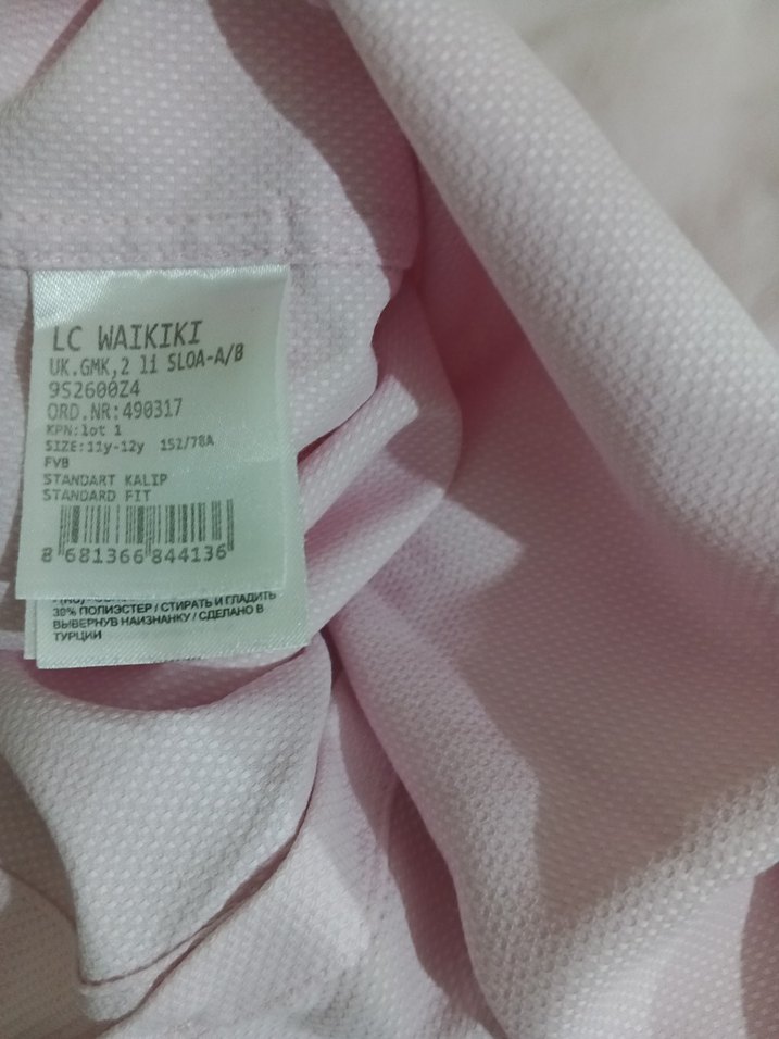 Düğmeli Pembe Keten Gömlek - Görsel 5