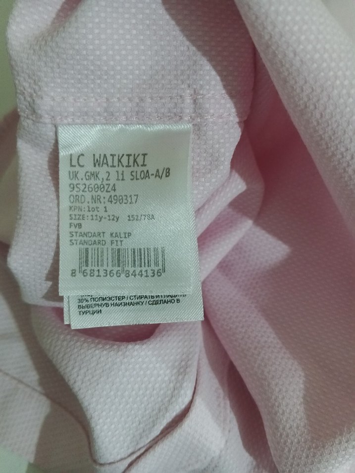 Düğmeli Pembe Keten Gömlek - Görsel 4